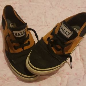 BALLY Sneakers Sz 8 in Black and Brown